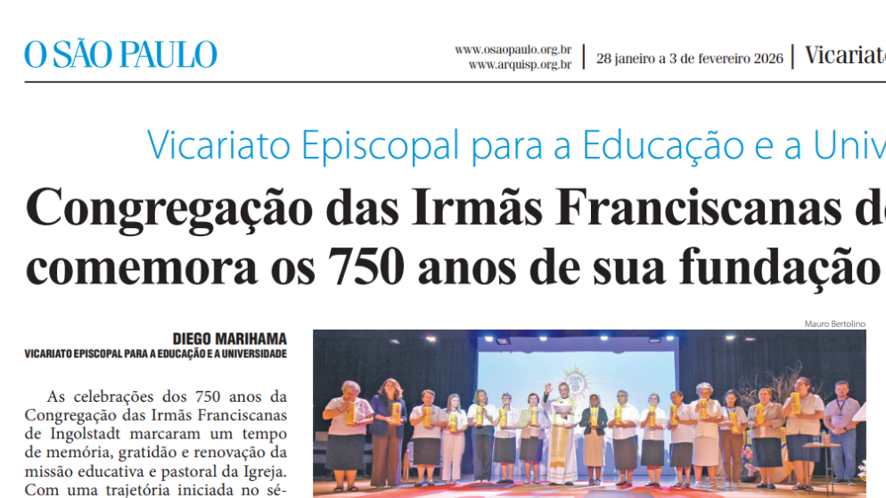 Congregação das Irmãs Franciscanas de Ingolstadt no jornal O SÃO PAULO